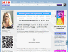 Tablet Screenshot of mpbarnehage.no